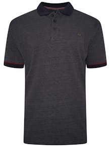 KAM Premium Birdseye Jersey Polo Shirt Navy